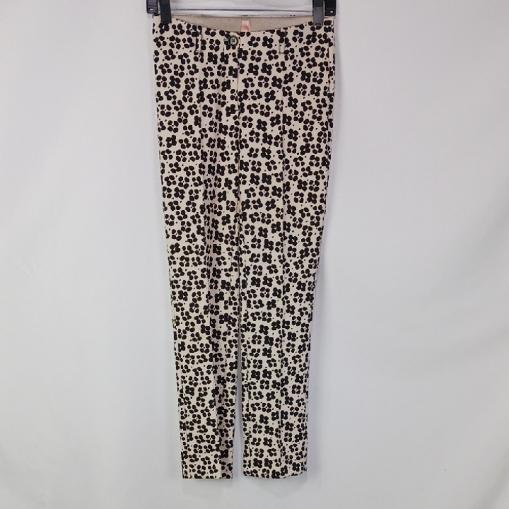 Marccain Cr Blk Dots Strech Pants.